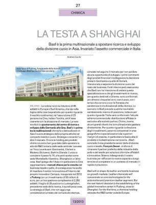 La testa a Shanghai
