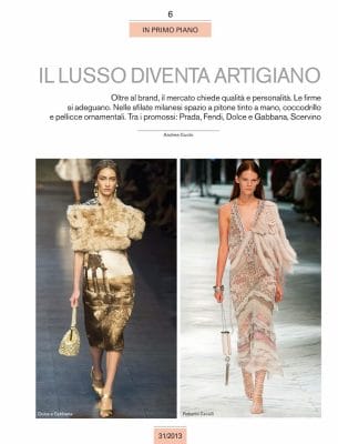 Il lusso diventa artigiano