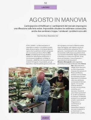 Agosto in manovia