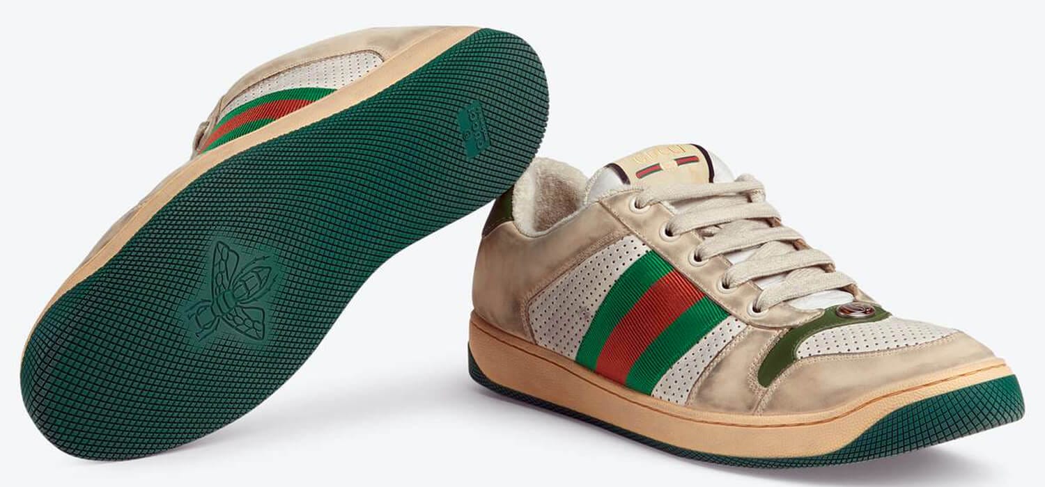 scarpe gucci sporche