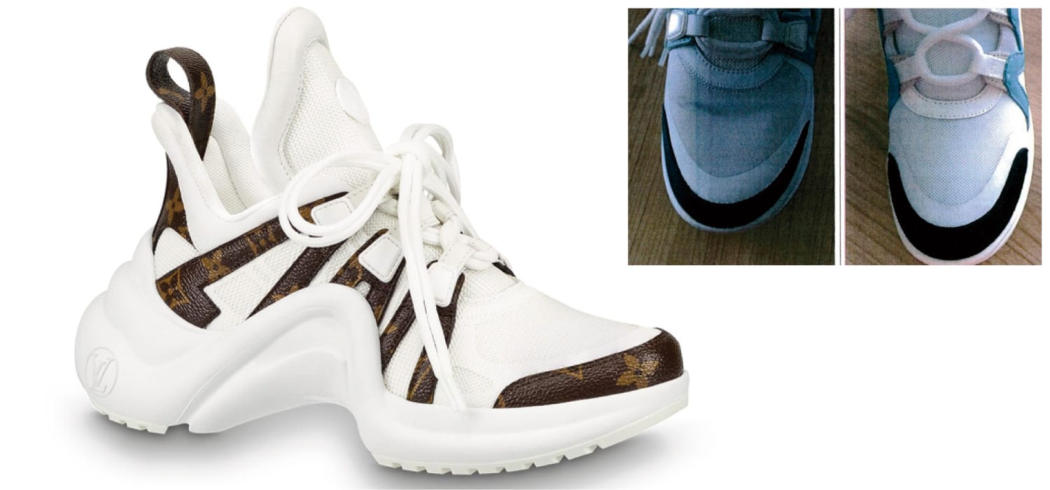 Vuitton at war with Chinese Belle International, which allegedly copied  their Archlight sneaker - LaConceria