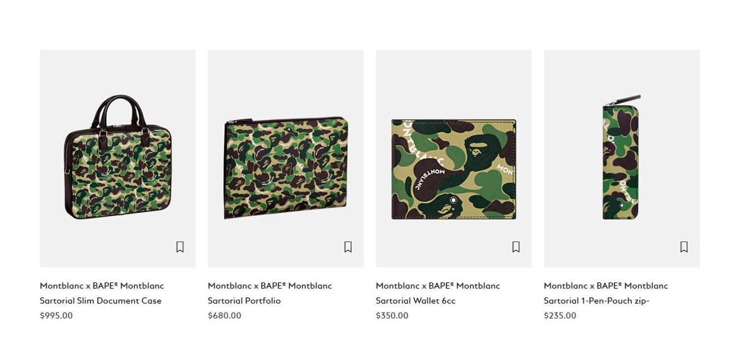 Montblanc firma una collezione streetwear con Bape