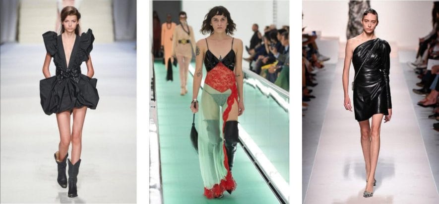 Alcuni dei look sfilati durante Milano Fashion Week