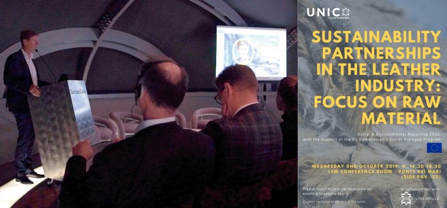 Evento sulla materia prima a Lineapelle 97