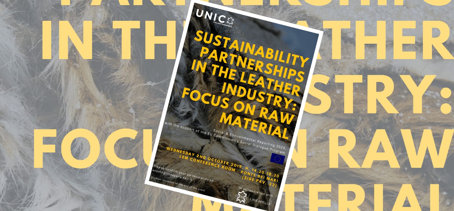 Workshop materia prima a Lineapelle 97