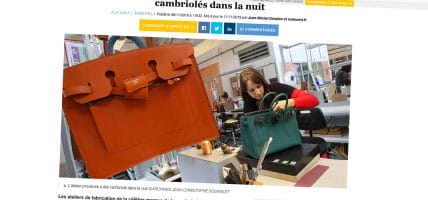 La pelletteria va a ruba: in Francia furto da Hermès