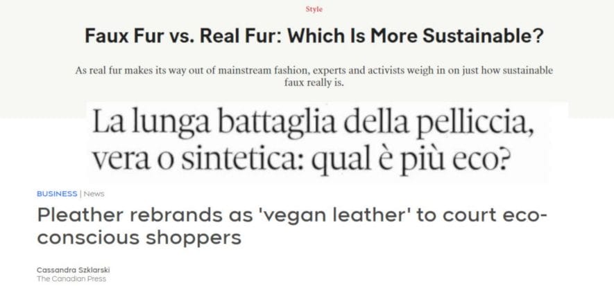 Ora tutti chiedono: fake fur e vegan leather sono davvero green?