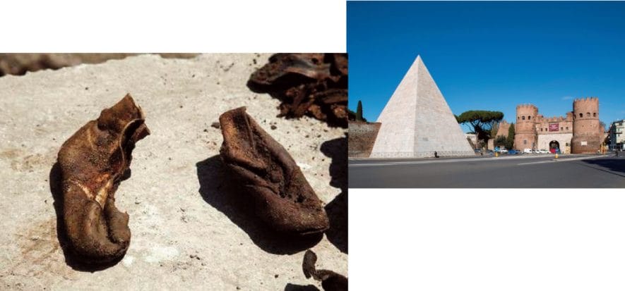 Il mistero romano della fossa piena di scarpe in pelle