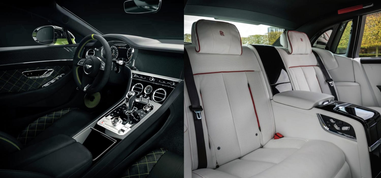 Il lusso corre con la pelle: per Rolls Royce e Bentley è un must