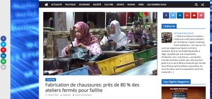 Algeria, scarpa a rischio estinzione: chiude l’80% degli artigiani