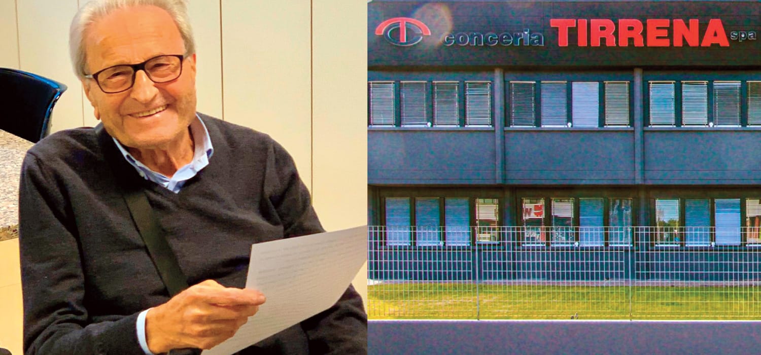 Romano Giordani, Tirrena: per i 90 anni fa un regalo ai dipendenti