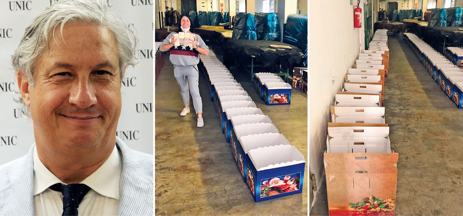 La coccola di Finco ai dipendenti: un pacco alimentare da 50 chili