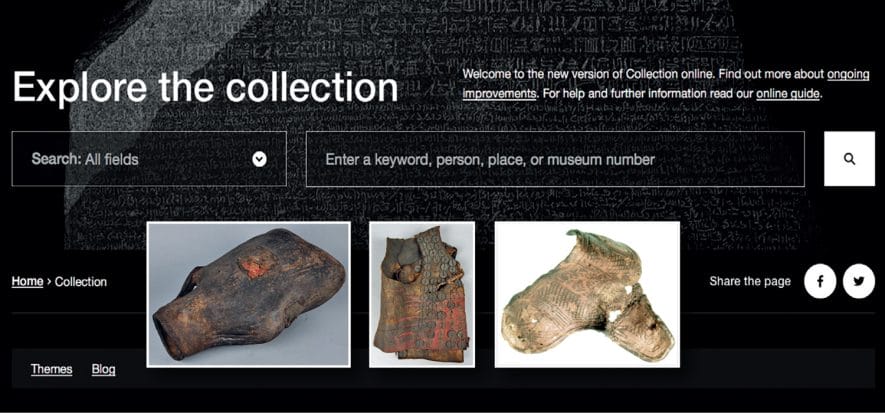 The British Museum’s online database: focus on leather