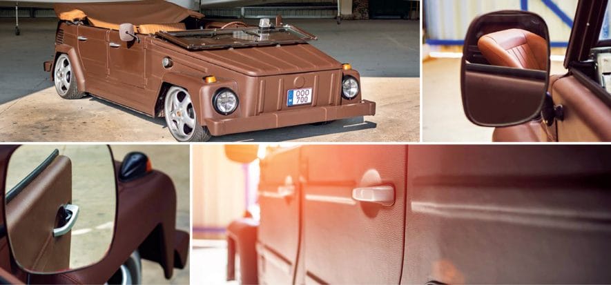 Pepita tune up cars by using leather: look at this Typ 181