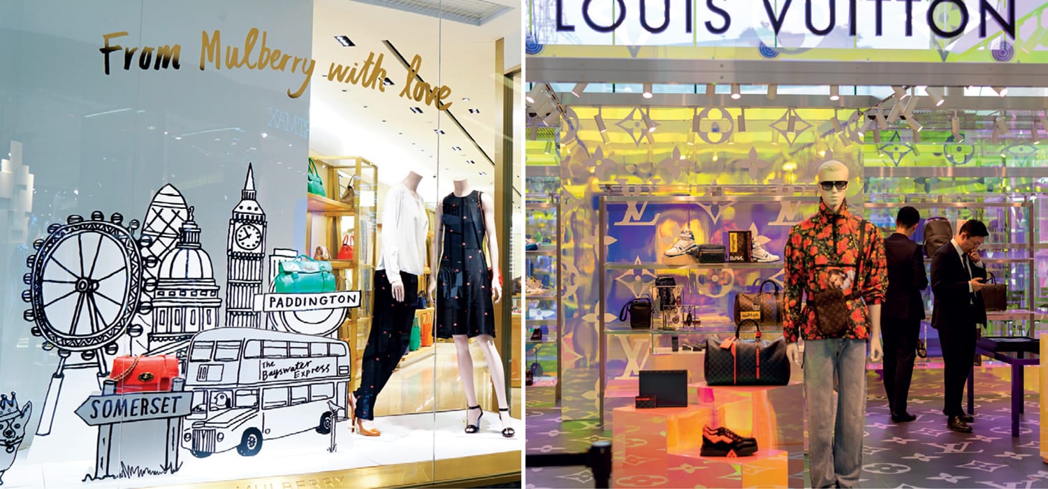 Price range: Vuitton up in Korea, Mulberry down in China