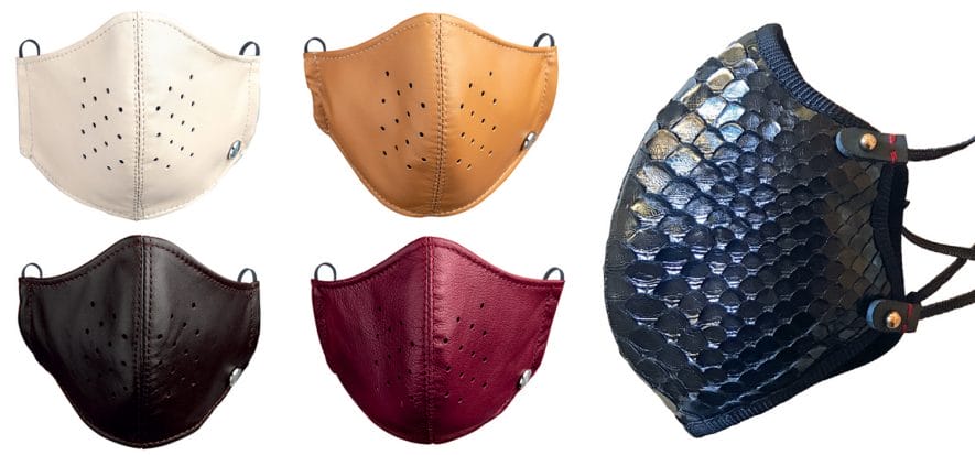 The mask too is cool: leather and python proposals