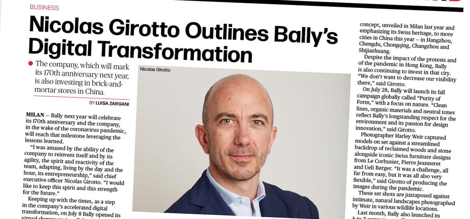 Bally, phygital e vincente in Cina: +200% le vendite online