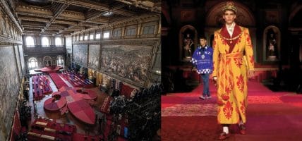 D&G walk the catwalk in Florence: a renascence with leather and artisans