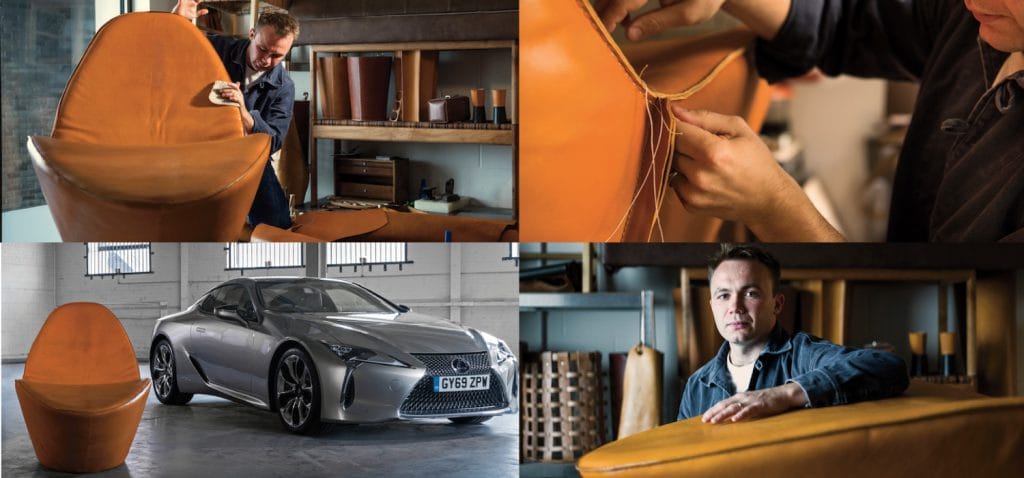 Otis Ingrams turns a Lexus seat into a work of art