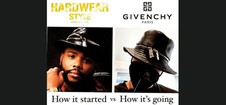 Uno stilista dice che Givenchy gli ha copiato il cappello di pelle