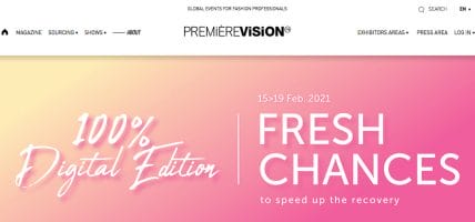In February 2021 Première Vision will be a “100%-digital edition”