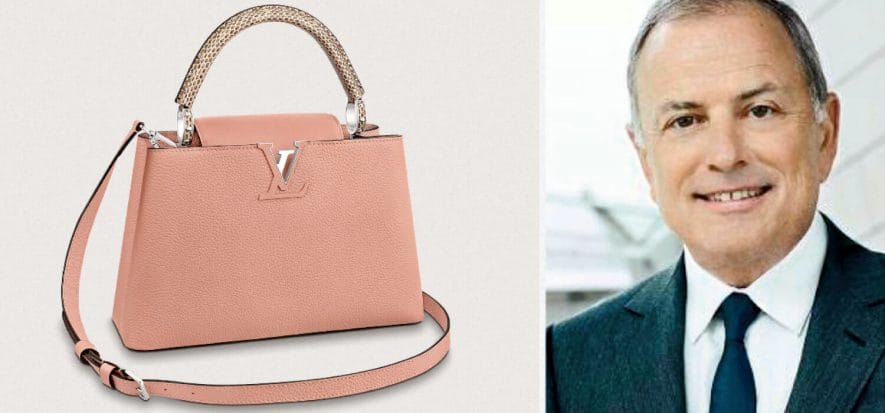"What's better than leather?" Asks Burke, CEO of Vuitton