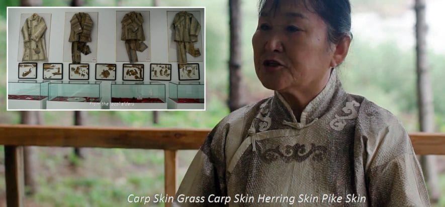 The film on fish skin tanning, typical of the Hezhen group - VIDEO