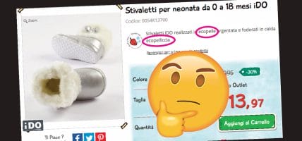 Miniconf annuncia l’addio alla pelle, ma non la usa: anzi…