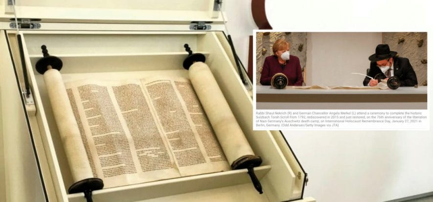 30 pelli per 24 metri: restaurata la storica Sulzbacher Torah