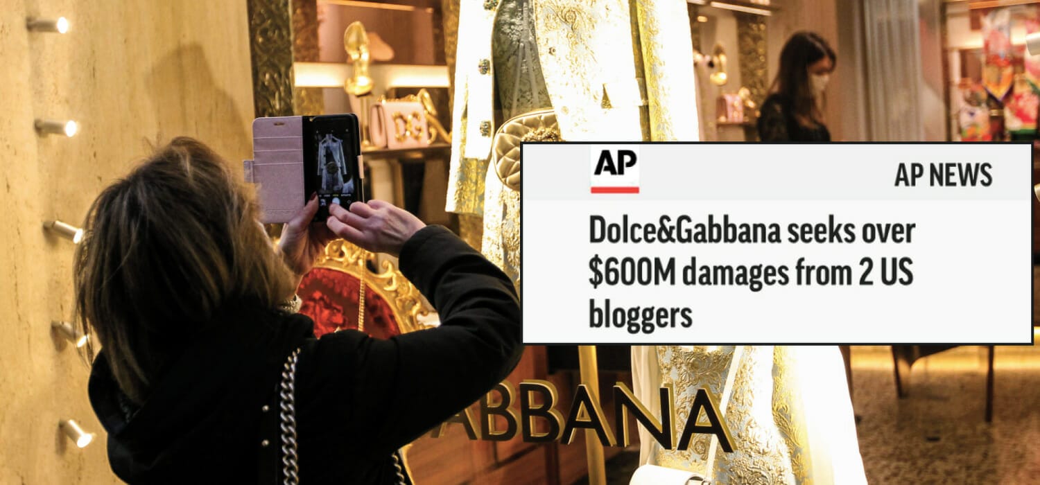 Dolce and 2025 gabbana lawsuit