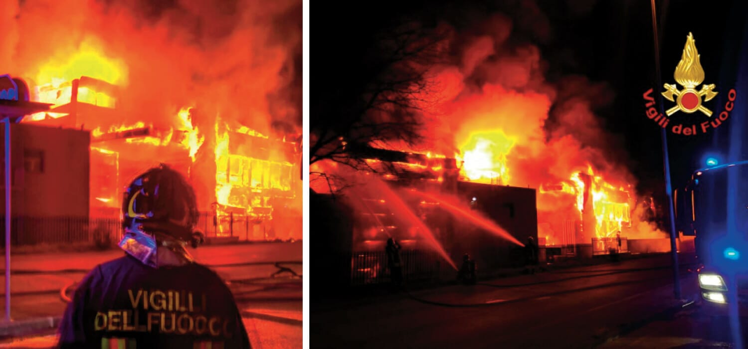 Arezzo incendio al calzaturificio di Valentino 160 dipendenti