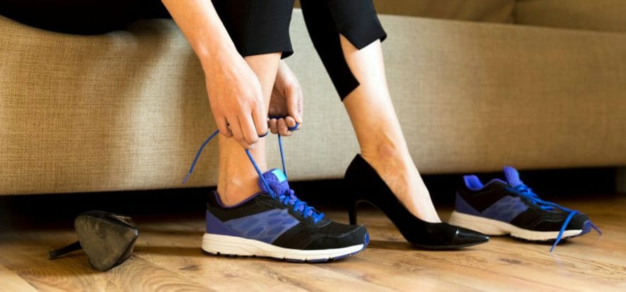Careful: abusing sneakers has orthopedic consequences