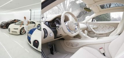 Lo youtuber milionario e la sua Bugatti Chiron Hermès, pezzo unico