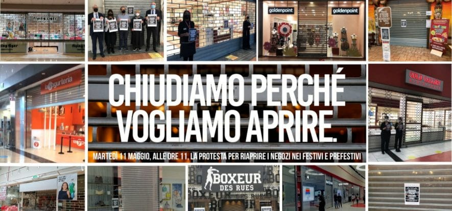 E i centri commerciali italiani, esasperati, chiudono per protestare