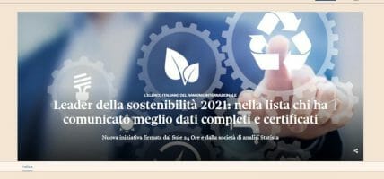 I 9 big della moda tra i 150 leader italiani della sostenibilità
