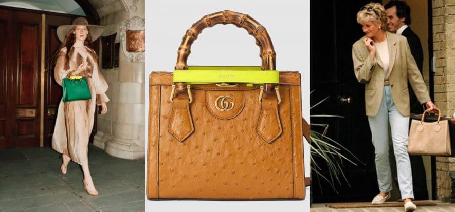 La riedizione della Gucci Diana celebra l’amore di Lady D