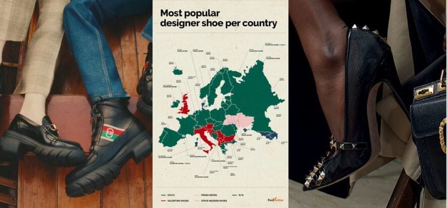 Le scarpe Gucci sono le più “cercate” in Europa, ma non in Italia