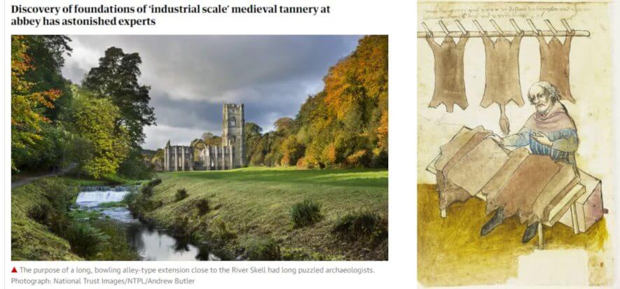 The tanning past hidden beneath the UNESCO heritage abbey
