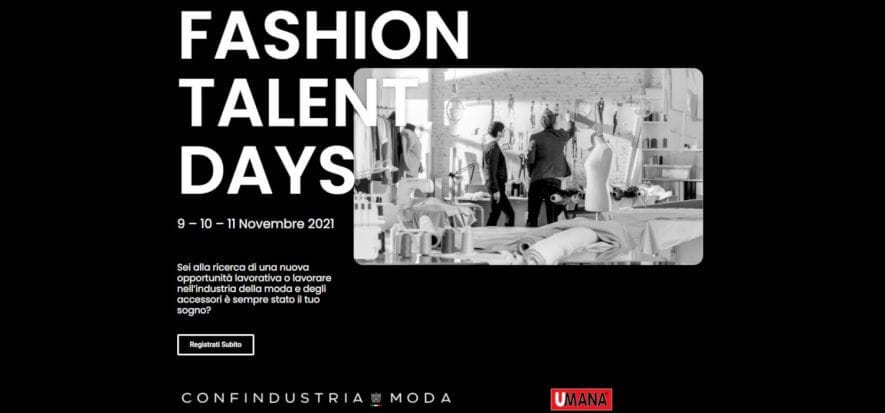 Fashion Talent Days è l’opportunità per lavorare con l’alta moda