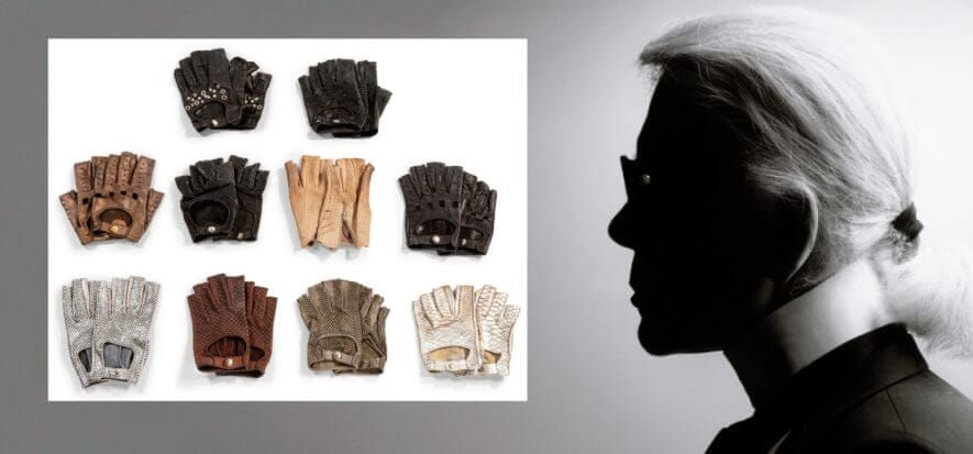 Lagerfeld e i suoi guanti all’asta: 8 eventi fino al 15 dicembre
