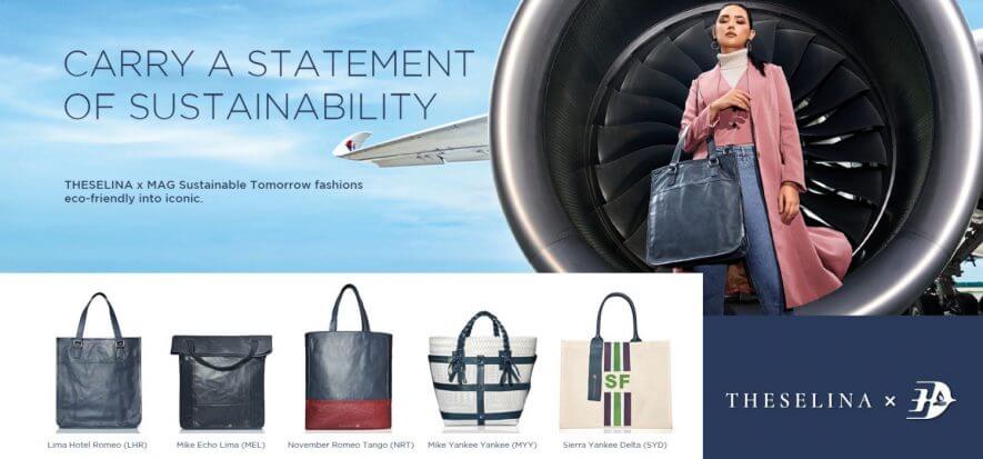 The leather of old Malaysia Airlines seats transformed into bags