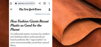 New York Times fa le pulci alle alternative veg e all’Higg Index