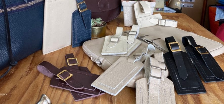 Atelier Méta makes bags from aeronautical leather scraps