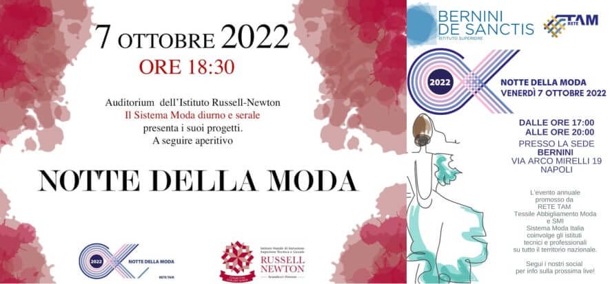 Tornano le Notti della Moda (7/8 ottobre) in 40 città e 100 scuole