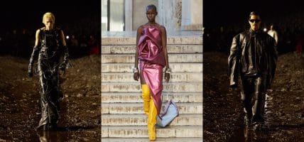 Paris, the unconventional leather of Balenciaga and Rick Owens