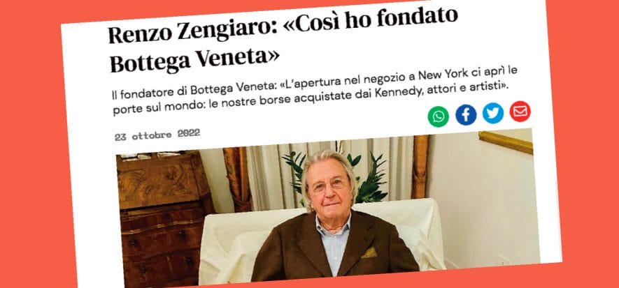 Origins and success of Bottega Veneta directly from the founder