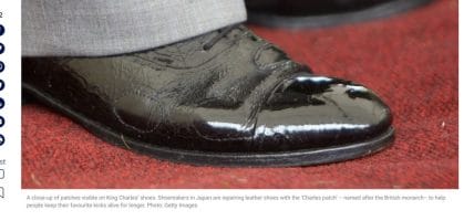 Riparazioni da re: le Charles patch ispirano i calzolai giapponesi