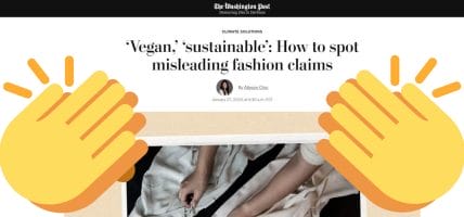 The Washington Post realized that vegan leather is a Dirty Trick