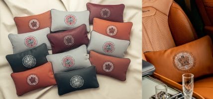 Bentley dedica un cuscino in pelle all’incoronazione di re Carlo