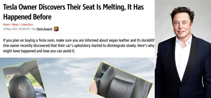 Il web contro Tesla: gli interni vegani non sono funzionali